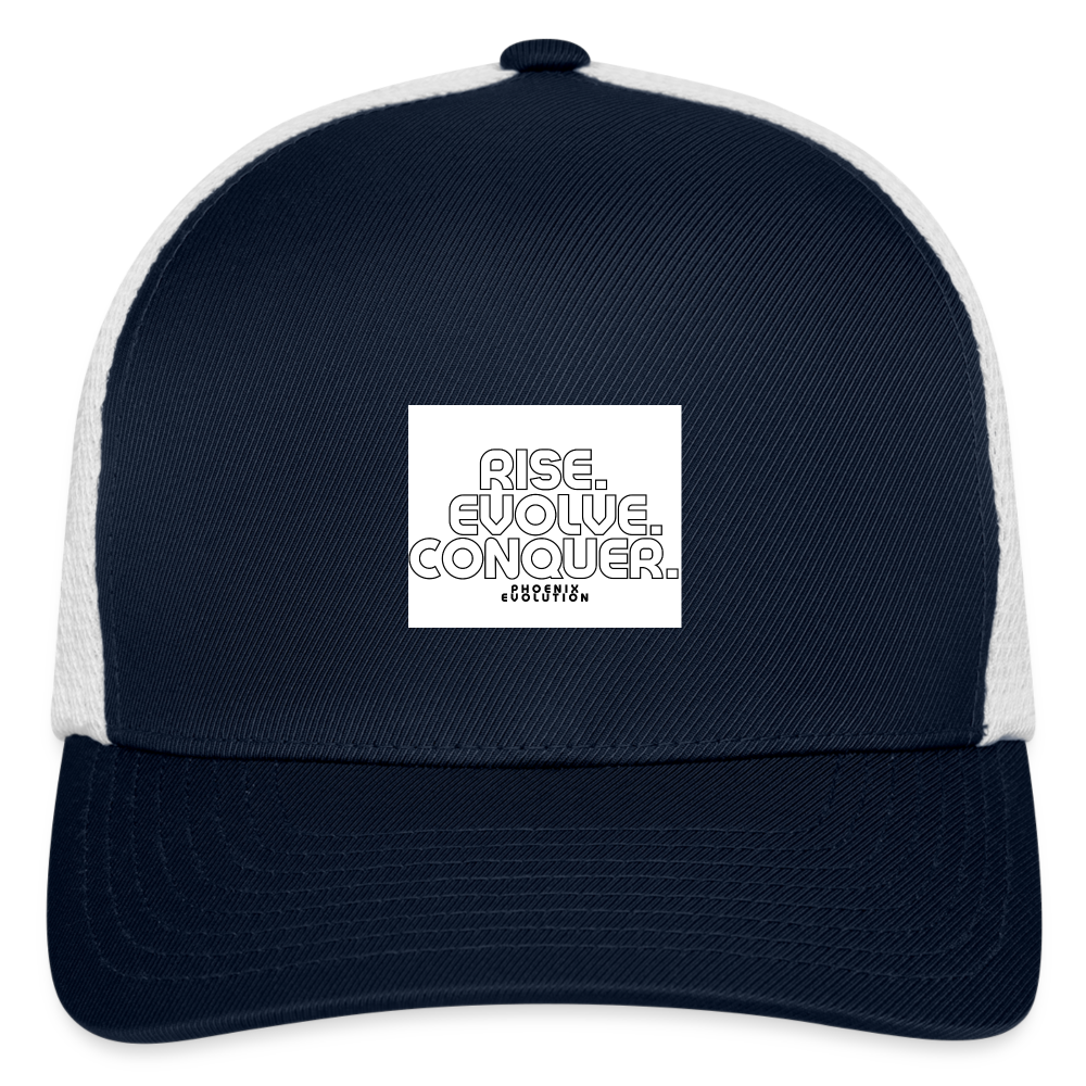 Flexfit Fitted Baseball Cap - navy/white