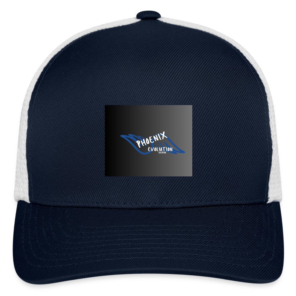 Flexfit Fitted Baseball Cap - navy/white