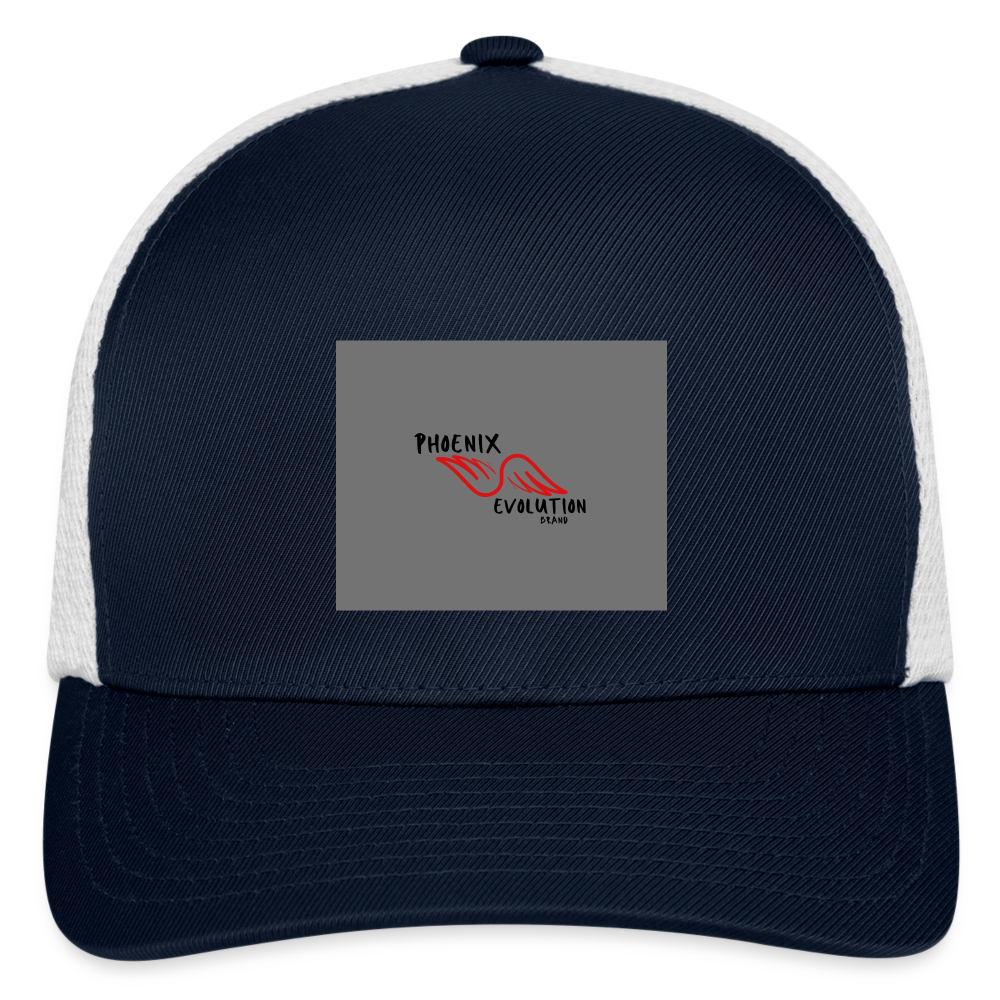 Flexfit Fitted Baseball Cap - navy/white