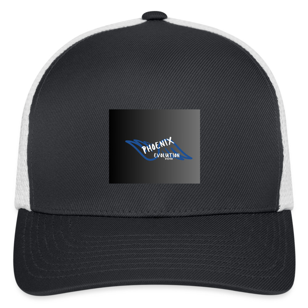 Flexfit Fitted Baseball Cap - dark gray/white